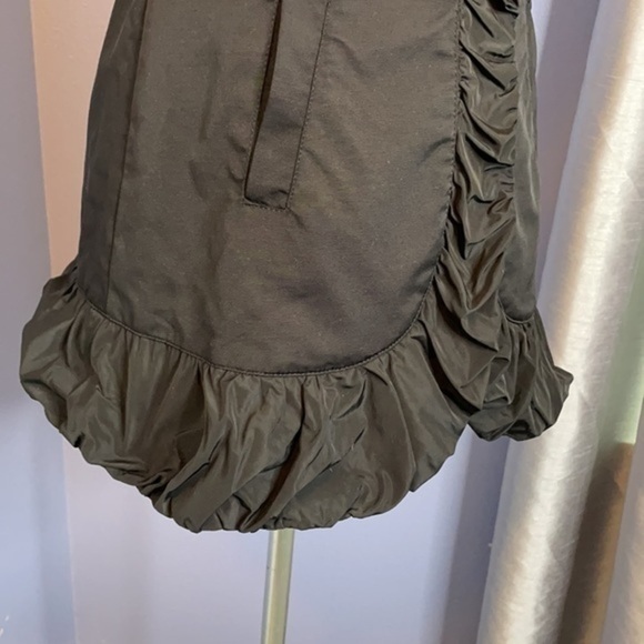 bebe dress black ruffle coat dress short extra small - Picture 3 of 9